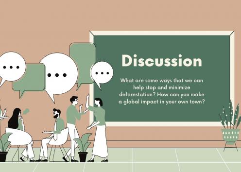 What are some ways that we can help stop and minimize deforestation? How can you make a global impact in your own town?